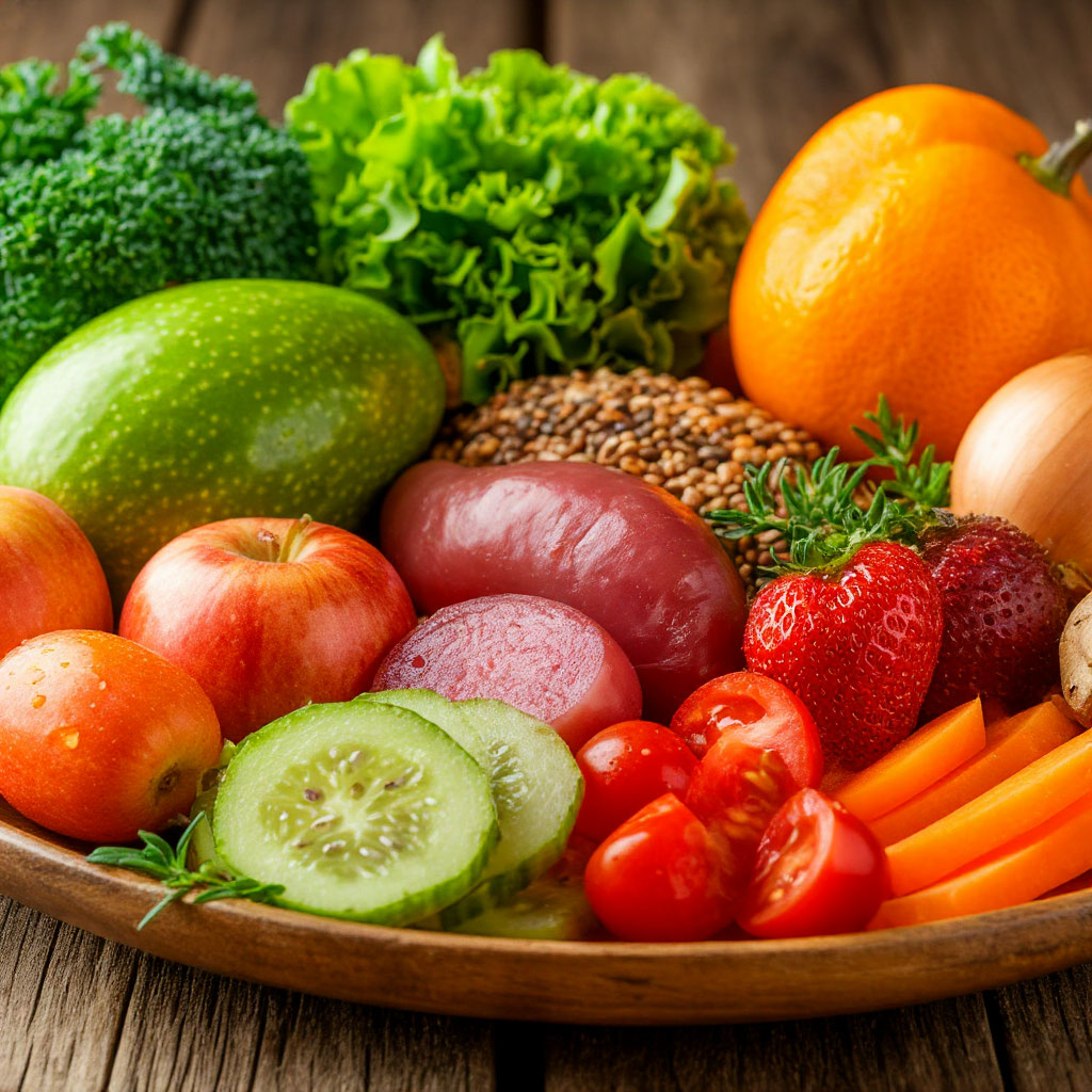 Healthy foods supporting lung health